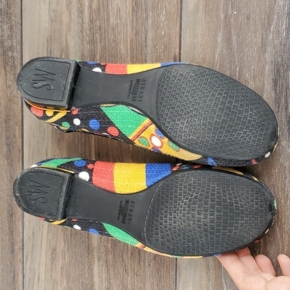 Stuart Weitzman women multi color ballet flat shoes sz 7M - Picture 8 of 12